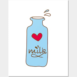 Love Milk Posters and Art